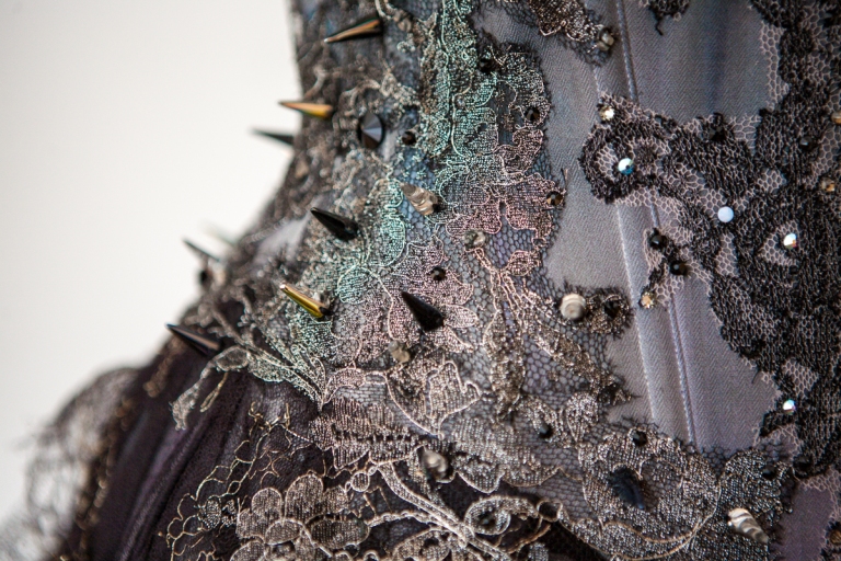 Gothic Princess corset details by Karolina Laskowska